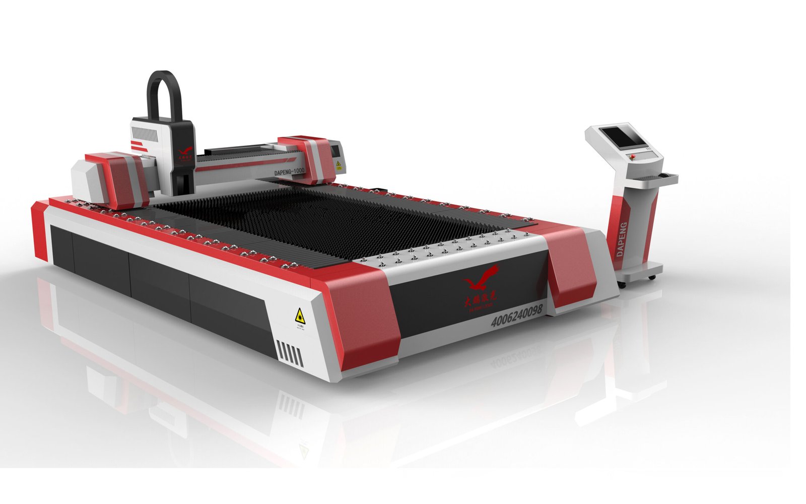 Single table laser cutting machine